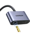 UGREEN Headphone Adapter, Type-C to 3.5mm Audio Converter, Headphone Adapter Cable, Charging And Music Listening Two-In, Suitable for Huawei, Xiaomi, Redmi, Honor, OnePlus