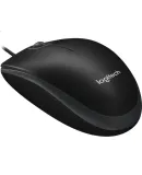 Logitech B100 Enterprise Edition Mouse, Wired Office Mouse, Symmetrical Mouse, Black