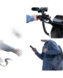 Baseus Type-C Data Cable Fast Charging, Car Spring Retractable Charging Cable Suitable for Huawei/Honor/Xiaomi/Samsung/Vivo/OPPO Android Phones