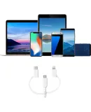 ANKER MFi Certified Three-In Apple Type-C Android Phone Charging Cable, Three-In Suitable for IPhone16/15/14, Xiaomi, Huawei, Honor, Car Fast Charging Data Cable