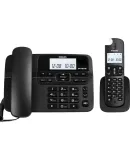 PHILIPS Digital Cordless Telephone System, Wireless Landline Phone with Handset And Base Unit for Office And Home Use, One-Touch Dialing/Phonebook, DCTG188 One-To Black