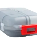 Banzheni Portable Pill Box, Japanese Mini 10-Compartment Small Pill Organizer, Portable Storage Box, Medicine Container, Weekly Travel Personal Medicine Pill And Capsule Dispenser, Gray