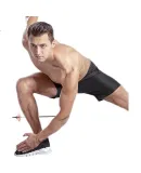 Li-Ning (LI-NING) Yoga Mat, 10mm Thick, Soundproof And Shock-Absorbing, Professional Alignment Lines, Non-Slip, for Beginners, Men And Women, Fitness Mat, 736 Blue