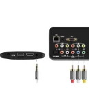 UGREEN AV Cable Composite Audio Video Connection Cable 3.5mm Audio Cable One-To Red White Yellow Adapter Cable Suitable for Xiaomi Set-Top Box to Connect TV 1.5 Meters 20894