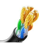 UGREEN Cat6 Ethernet Cable, Gigabit High-Speed Network Broadband Cable, Category 6 Home Computer Laptop Router Monitoring Cable, CAT6 Eight-Core Patch Cord, Black, 1.5 Meters, 60545