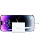 UGREEN MFi Certified Gallium Nitride Charger 20W Charger Head Type-C + Data Cable Fast Charging Set for Apple iPhone 14/13/12/11 Pro Max Mobile Phone iPad