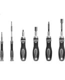 MASTERPROOF 55-Piece Ratchet Screwdriver Set Large and Small Screwdriver Bits Socket Home Use Screwdriver Kit