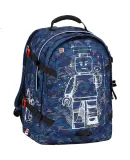 LEGO Children's Backpack, Shoulder Bag for Grades 1-3 Lightweight And Ergonomic with Glow-In Double Compartments, for Boys And Girls, Blue 20041, New Year Gift