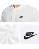 NIKE Spring And Summer Men's Short-Sleeve T-Shirt, POLO Shirt, Pure Cotton, Sports Casual, CJ4457-100, White, Size M