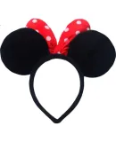 Disney Plush Toy, Official Hair Accessories, Cartoon Girl Costume Decorations, Mickey Mouse Birthday Gift for Girls, Minnie Headband