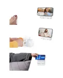 UGREEN Wall-Mounted Phone Holder, Multifunctional Stand, Bedroom Bedside Bathroom Kitchen Phone Mount, Adhesive Wall Support without Drilling, Suitable for Apple 17 Huawei Xiaomi