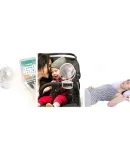 UGREEN USB Mini Fan, Office Desk Student Dorm Bedside Low Noise Rechargeable Electric Fan, Portable Mini Handheld Small Clip-On Fan for Car Use