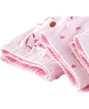 Hello Kitty Children's Underwear, Baby Girl Panties, 5-Pack Triangle Boyshorts, Square Bottom Shorts, N255 Floral Pattern, Size 160