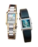 CITIZEN Watch for Women, Japanese And Korean Style L Series Eco-Drive Mother-Of Leather Strap, Fashionable Gift for Girlfriend EW5550-16N