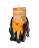 3M Safety Gloves, Construction Site Rubber Gloves, Wear-Resistant Coated Non-Slip Protective Tug-Of Repair Gloves, Orange, Size L