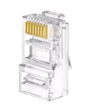 TP-LINK CAT5e Unshielded Network Crystal Head, RJ45 Computer Network Cable Connector, Engineering-Grade Network Cable Connector, 100 Pieces/pack, EH5e-100