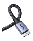UGREEN USB 3.0 Portable Hard Drive Data Cable Compatible with Toshiba, Seagate, Western Digital Hard Drive Enclosures And Samsung Note 3/S5, Extension Adapter Charging Cable 0.25 Meters