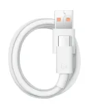 HUAWEI Original 6A Data Cable, USB Type-A to USB Type-C, 1m Length, Supports 66W (11V6A) Charging, White CC790