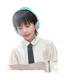 JBL JR310 Head-mounted Children's Educational Headphones Low-decibel Line Control with Microphone Immersive Student English Learning Online Class Listening to Music Headphones Children's Gift Blue