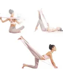 Li-Ning Elastic Band for Men And Women, Sports Stretching Fitness Resistance Band, Strength Training Stretching Rope, 25 Pounds