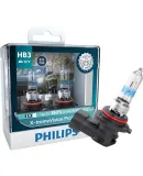 PHILIPS Night Light Third Generation HB3/9005 Upgraded Car Bulb Halogen Lamp, 2-Pack, 150% Brighter, 3500K