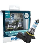 PHILIPS Night Light Third Generation HB4/9006 Upgraded Car Bulb Halogen Lamp, 2-Pack, 150% Brighter, 3450K