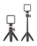 Ulanzi VL49 Fill Light + MT-08 Tripod Kit, Mini LED Softbox Light for Smartphone Photography, Hot Shoe Accessory for DSLR Cameras, Selfie Photography Light
