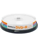 Lenovo DVD+R Discs/Recordable Discs, 16x Speed, 4.7GB, Office Series, 10 Pieces in A Barrel, Blank Discs