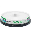 Lenovo DVD-R Discs/Recordable Discs, 16x Speed, 4.7GB, Office Series, 10 Pieces in A Barrel, Blank Discs