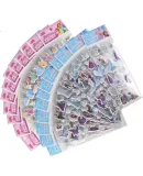 Disney [60 Pieces] Children's Cartoon Stickers, Elsa Princess Bubble Stickers, Toy Kindergarten Reward Stickers, Adhesive Pictures, Girls' Birthday Toy Gift, Children's Day Present