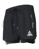 Peak Men's Swim Trunks Men's Swimwear Men's Anti-Embarrassment Quick-Drying Loose-Fit Square Leg Beach Shorts Double-Layer Hot Springs Seaside Vacation Swim Trunks Black M
