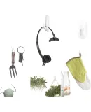 3M Adhesive Hooks No Drilling Required Strong Door-Back Hooks Reusable Design Series Medium Size 2 Pieces