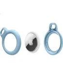 BELKIN AirTag Lanyard Compatible with Apple Anti-Loss Device, AirTag Keychain, Apple Luggage Tracker, Silicone Dirt-Resistant And Shockproof Case Protection F8W974 Pink