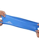 PEAK Silicone Swim Cap, Waterproof Ear Protection Comfortable Long Hair Enlarged Swim Cap for Men And Women Adults Professional Training Swimming Cap Blue