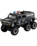 Anby Families Children's Toy Car for Boys Aged 3-6, Large Alloy Hummer Police Car with Sliding And Off-Road Features, Model Car Birthday Gift