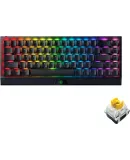 Razer BlackWidow V3 Mini Wireless Spectre Keyboard, Mechanical Gaming Keyboard, 68 Keys, Wireless Bluetooth Wired Keyboard, RGB Lighting, Yellow Switches