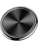 ESCASE Phone Ring Holder Stand, IPad Tablet Desktop Stand, Ultra-Thin Anti-Fingerprint Metal IPhone Huawei Phone Magnetic Car Mount Ring Holder, 9Plus Jazz Black
