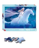 Disney (Disney) Puzzle Two-In Frozen Children's Toy, 100 Pieces + 200 Pieces, Home Decoration, Birthday Gift