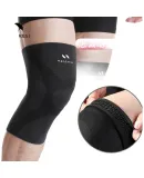 NAILEKESI N Professional Warm Knee Brace for Sports, Basketball, Running, Joint Protection, Middle-Aged And Elderly, Windproof, Cold Legs, Size M