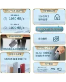 Western Digital (WD) 1TB NVMe Portable Solid State Drive (PSSD) My Passport SSD Type-C Interface 1050MB/s Direct Phone Connection for Laptop Dual-Use External