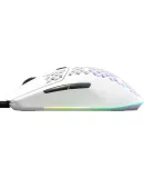 SteelSeries Aerox3 Wired Gaming Mouse, Hollow-Out E-Sports Mouse, Recommended for Teams in FPS/Valorant/CS2, Lightweight 59g, White