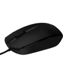 HP M10 Wired Mouse Quiet Version, Universal Office Mouse for Laptops And Desktop Computers, Portable Symmetrical Business Light-Noise Mouse, Black