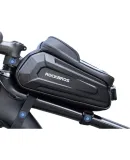 ROCKBROS Hard Shell Bicycle Handlebar Bag, Top Tube Bag, Front Fork Bag, Phone Bag, Mountain And Road Bike Cycling Accessories