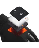 Li-Ning Cycling Gloves Winter Men's Warm Fleece-Lined Electric Bike Motorcycle Gloves Windproof Cold-Resistant Hiking Skiing Gloves