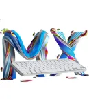 Logitech MX Keys Mini, Minimalist Wireless Bluetooth, Premium Office Keyboard, Smart Keyboard, Voice-Controlled Keyboard, Backlit Stylish, Ultra-Thin Portable, Rose Pink