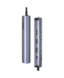 UGREEN Type-C Expansion Dock, HDMI Hub, USB Splitter, 4K60Hz Screen Mirroring, Network Port Converter, Network Cable Adapter, Suitable for Apple MacBook Air/Huawei Lenovo