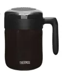 THERMOS Insulated Mug 520ml for Home Office, Stainless Steel Coffee Cup for Men And Women, Portable Water Bottle TCMM-520 BK