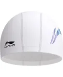 Li-Ning Swimming Cap for Men And Women, Simple Design, PU Coating, Waterproof Swim Cap for Long Hair, Ear Protection, Comfortable Fit, Not Tight on Head, LNMT619-3 Black