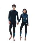 Barbie Couple's Wetsuit, Women's Two-Piece Long-Sleeve Sun Protection Jellyfish Suit, Snorkeling Suit, Surfing Suit Set, Slimming Swimwear
