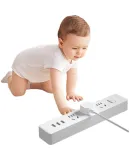 PHILIPS USB Socket, 3 Outlets with Master Switch, 1.8 Meters, Power Strip/extension Cord/power Bar/3-USB Interface Multifunctional Power Strip